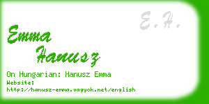 emma hanusz business card